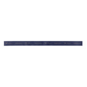 Navy Blue & Gold Business Logo Bedankt Verpakking Lint (Voorkant)