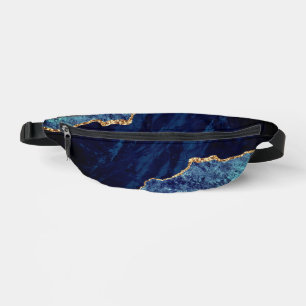 Navy Blue Gold Glitter Sparkle Fanny Pack Heuptasje