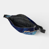 Navy Blue Gold Glitter Sparkle Fanny Pack Heuptasje (Open)