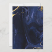 Navy Blue Gold Glitter Surprise 60e verjaardag Kaart (Achterkant)