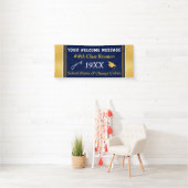 Navy Blue, Gold High School Reunion Banner Ideeën (Insitu)