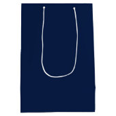 Navy Blue Gold Law School Afstuderen Medium Cadeauzakje (Achterkant)