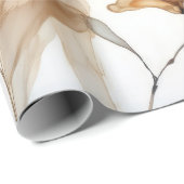 Navy Blue Gold Wrapping Paper Cadeaupapier (Rol Hoek)