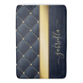 Navy Blue Golden Badmat (Voorkant Verticaal)