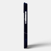 Navy Blue Golden Marble Case-Mate iPhone Case (Achterkant / Links)