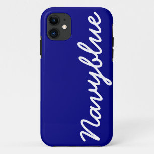 Navy Blue Hoesje iPhone 5 Hoesje