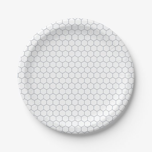 Navy Blue Honeycomb Paper Bord (Voorkant)