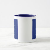 Navy Blue houdt kalm en heeft Jouw tekst Mok (Midden)