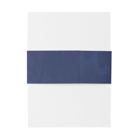 Navy Blue Invitation Belly Band Uitnodigingen Wikkel (Achterkant Voorbeeld)