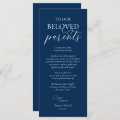 Navy Blue, inwendige plaatsinstelling Hartelijk da Programma (Voorkant / Achterkant)