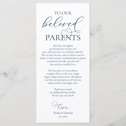 Navy Blue, inwendige plaatsinstelling Hartelijk da Programma (Voorkant)