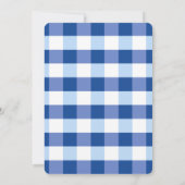 Navy Blue Jean Baby Boy Baby Shower Kaart (Achterkant)