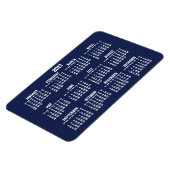 Navy Blue Kalender 2017 Grote Flexibele Magneten (Linkerzijde)