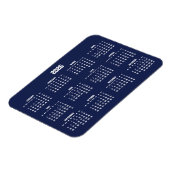 Navy Blue Kalender 2026 Flexibele Magneet (Linkerzijde)