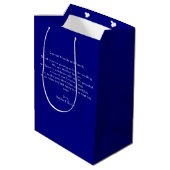 Navy Blue Kentucky kaart bruiloft welkom swag Medium Cadeauzakje (Achterkant Gekanteld)