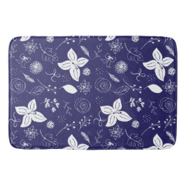 Navy Blue Kerstmis Badmat