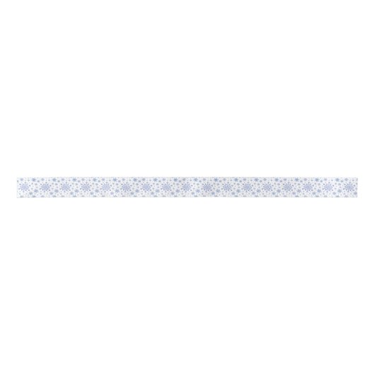 Navy Blue-kerstsnowflakes op Winter White Lint (Voorkant)