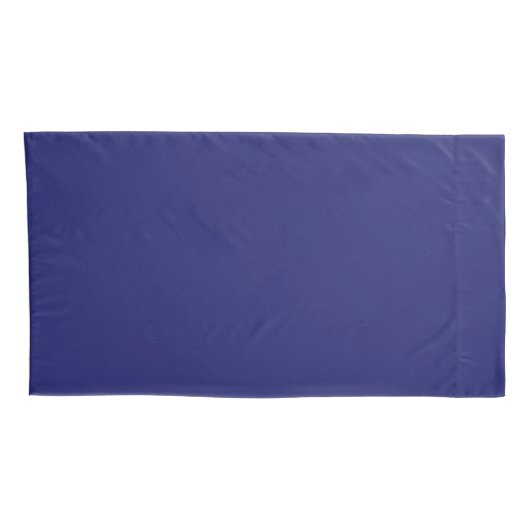 Navy Blue King Sized Pair of Pillowcases Kussensloop (Achterkant-Rechts)