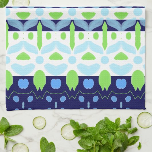 Navy Blue Kitchen Theedoek (Gevouwen)