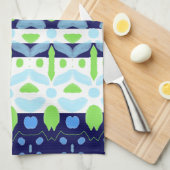 Navy Blue Kitchen Theedoek (Quarter Fold)