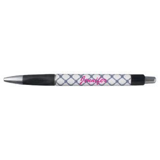 Navy Blue Knots Nautical Pen