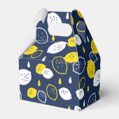 Navy Blue Lemon Art – Verfrissend Citrus Design Bedankdoosjes (Achterkant)