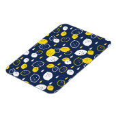 Navy Blue Lemon Art – Verfrissend Citrus Design Magneet (Linkerzijde)