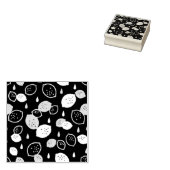 Navy Blue Lemon Art – Verfrissend Citrus Design Rubberstempel (Gestempeld)