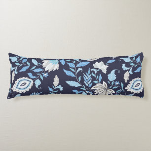 Navy Blue & Light Blue Mandala Print Body Pillow Lichaamskussen