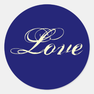 NAVY BLUE Love Stickers - Gepersonaliseerd