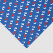 Navy Blue LOVE Tissuepapier (Detail)