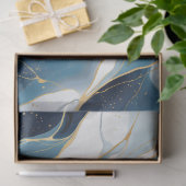 Navy Blue Marble Decoupage Tissuepapier (Geschenk)