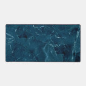 Navy Blue Marble Texture Bureaumat (Voorkant)