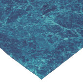 Navy Blue Marble Texture Korte Tafelloper (Hoek)