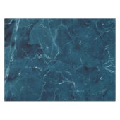 Navy Blue Marble Texture Tafelkleed (Voorkant (Horizontaal))