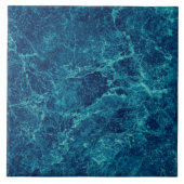 Navy Blue Marble Texture Tegeltje (Voorkant)