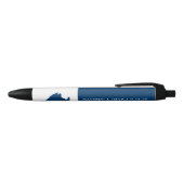 Navy Blue Marthas Vineyard Wedding Zwarte Inkt Pen (Bovenkant)