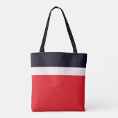 Navy Blue met rood Draagtas (Achterkant)