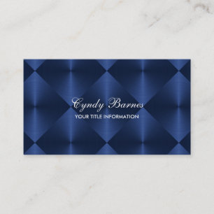 Navy Blue Metallic look Diamond Tegels Visitekaartje