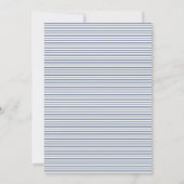 Navy Blue Minimalist Dainty Script Save The Date (Achterkant)