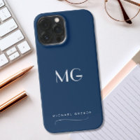 Navy Blue Minimalist Gepersonaliseerd