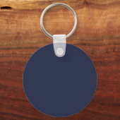 Navy Blue Modern Script Personalized Groomsmen Sleutelhanger (Achterkant)