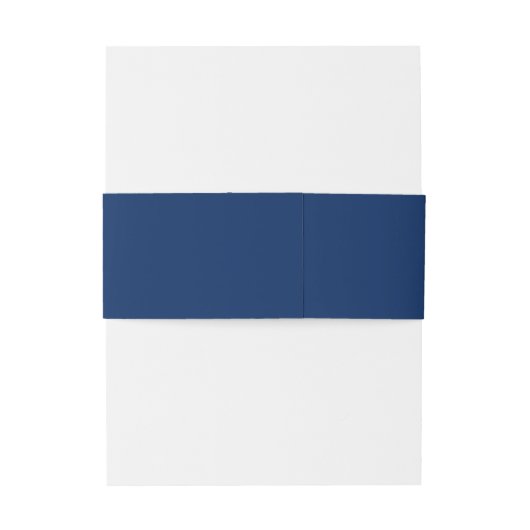 Navy Blue Monogram Simple Weddenschap Uitnodigingen Wikkel (Achterkant Voorbeeld)