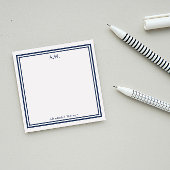Navy Blue Monogrammed Post-it® Notes