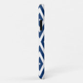 Navy Blue Moods Diamond Chevrons Case-Mate iPhone Case (Achterkant/rechts)