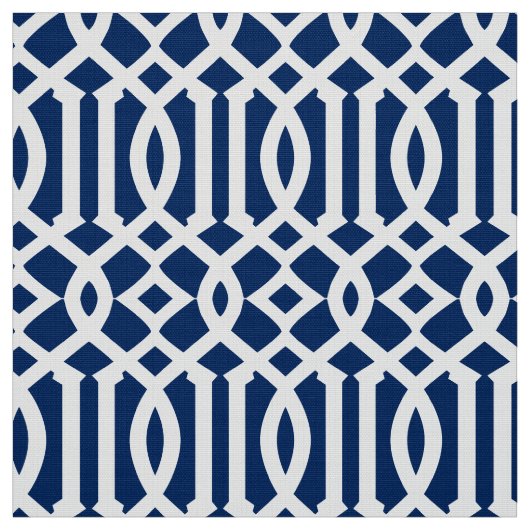 Navy Blue Moroccan Pattern | Stof (Swatch)