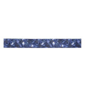 Navy Blue Moroccan Quatrefoil Pattern Lint (Voorkant)