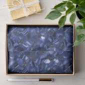 Navy Blue Moroccan Quatrefoil Pattern Tissuepapier (Geschenk)