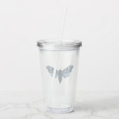 Navy Blue  Moth Acryl Drinkbeker (Achterkant)
