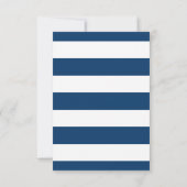 Navy Blue Mr. en Mrs Elegant Script Wedding RSVP (Achterkant)